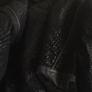 Black leather jacket